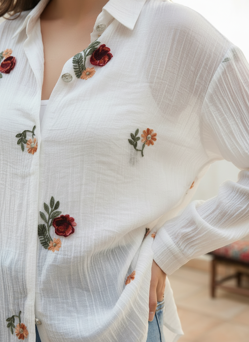 Pintresty Chanderi Shirt