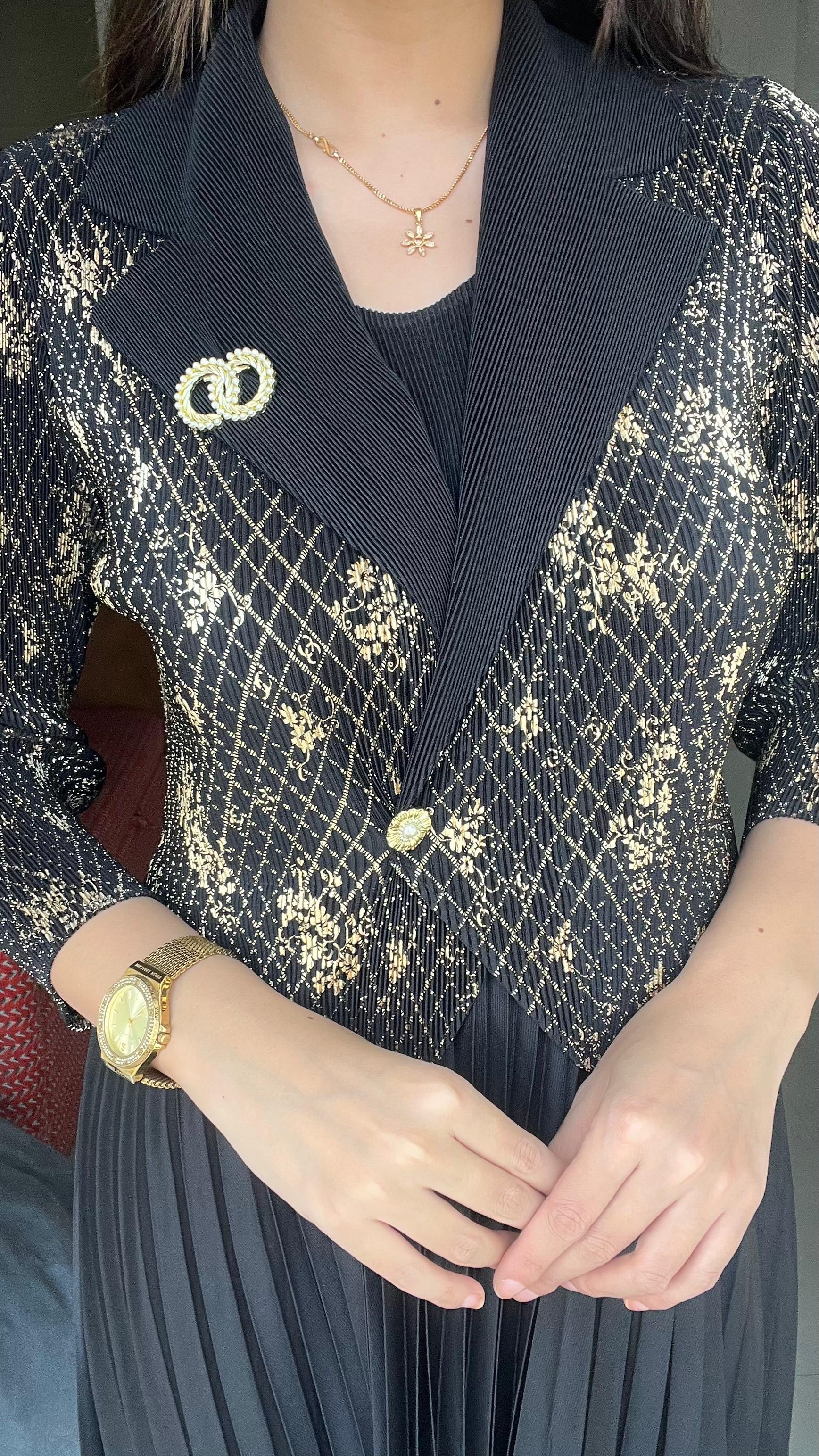 NOIRÉ Luxe Pleated Dress