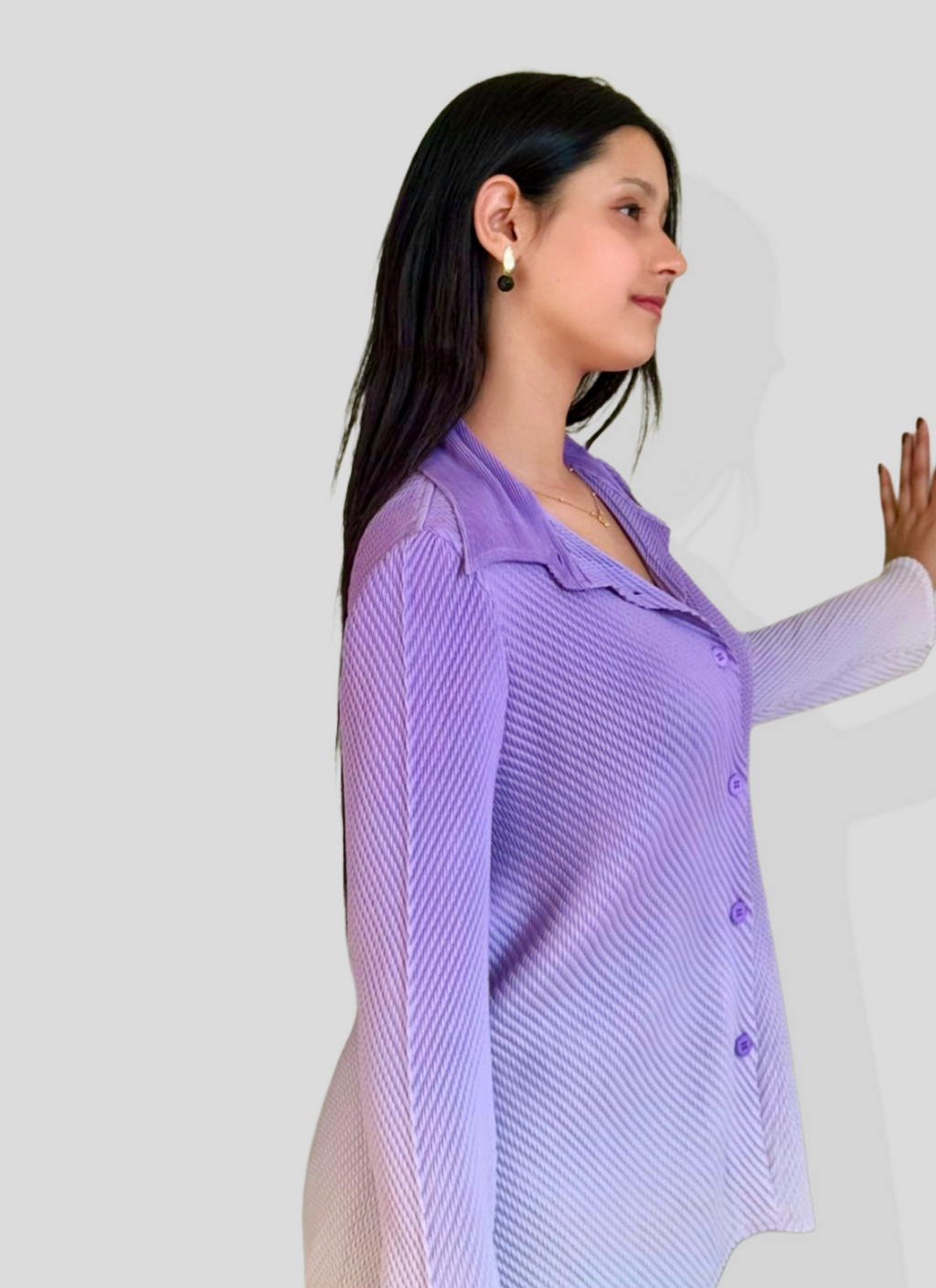 Rocío Gradient Shirt- Lavender