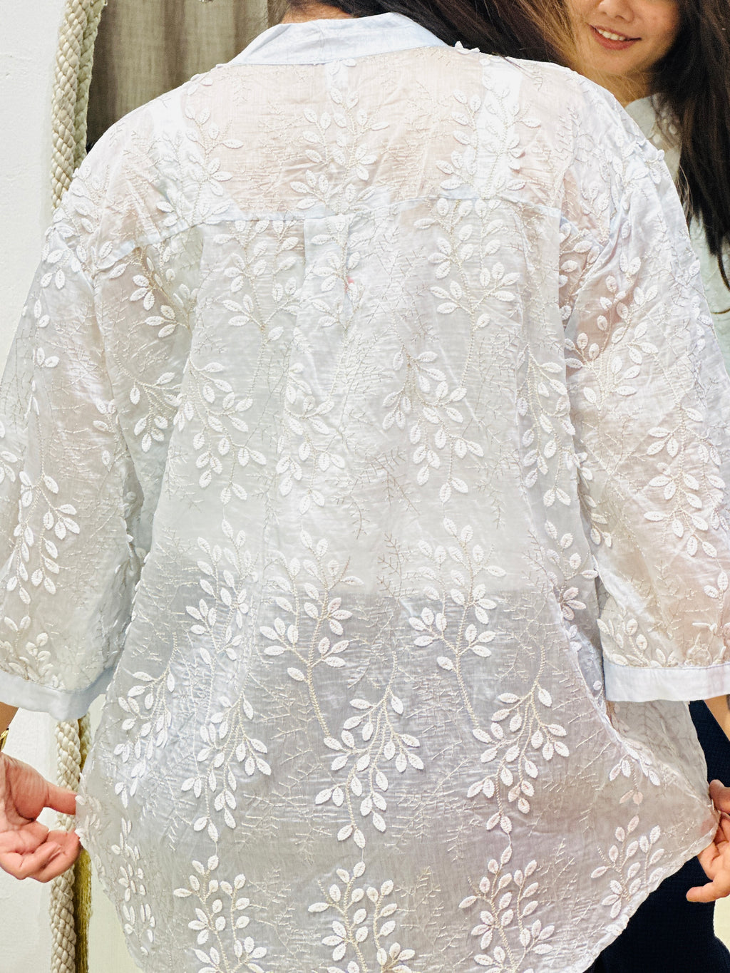 Ethereal Sky Embroidered Shirt