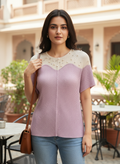 Aurora Pearl Pleat Blouse