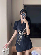 Blazer Mini Bow Dress