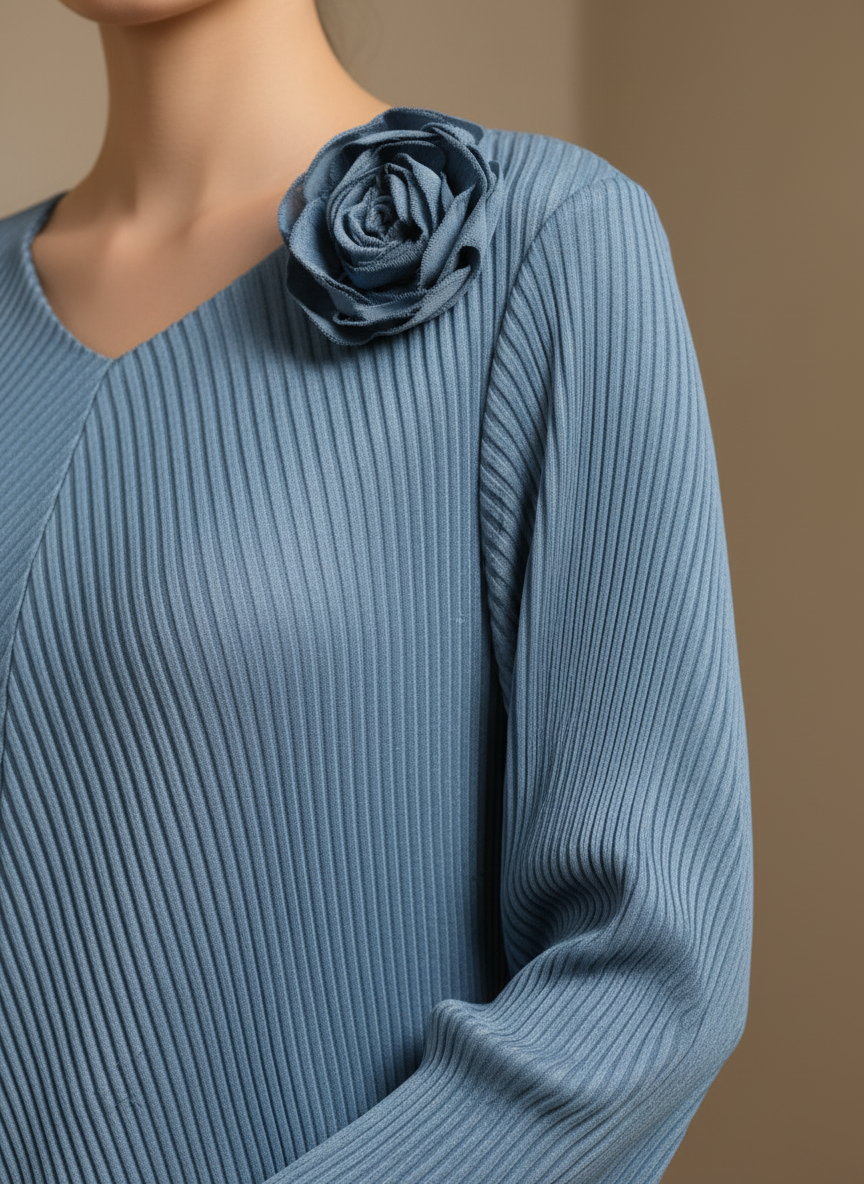 The Aurelia Pleated Peplum Co-ord Set