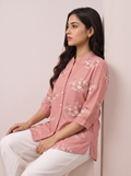 Crepe Embroidered Shirt