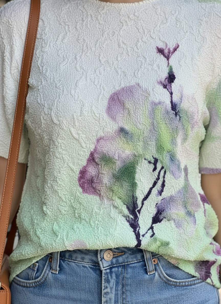 Floral Textured Top