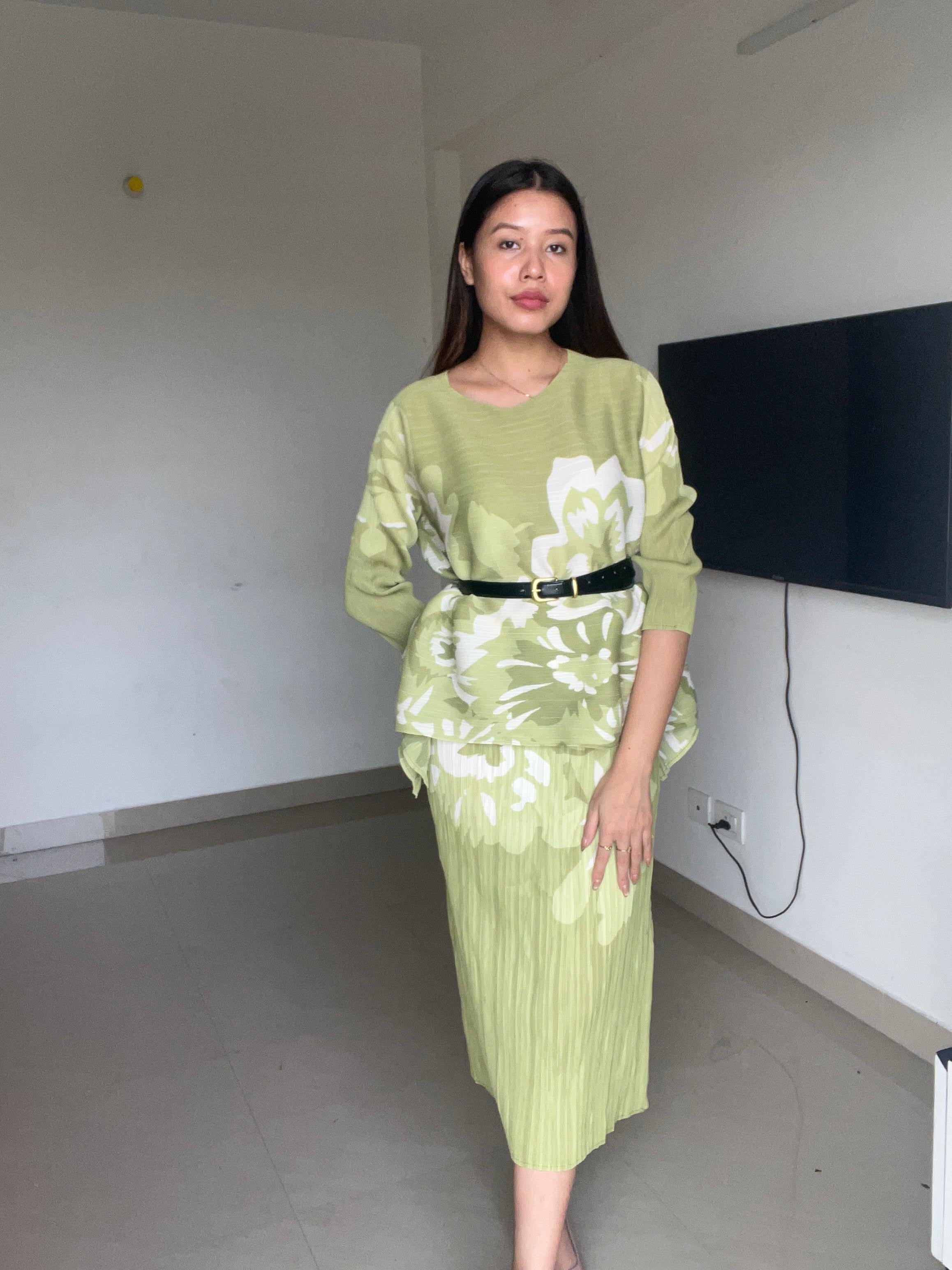 Eliza Skirt Set- Pastel Green