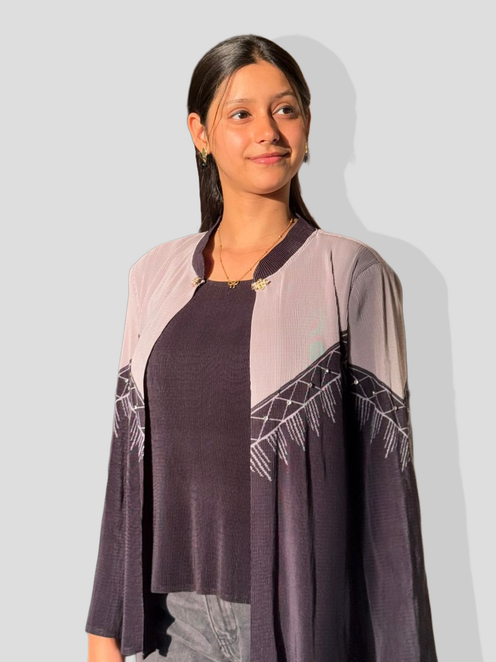 Sierra Printed Top-Black