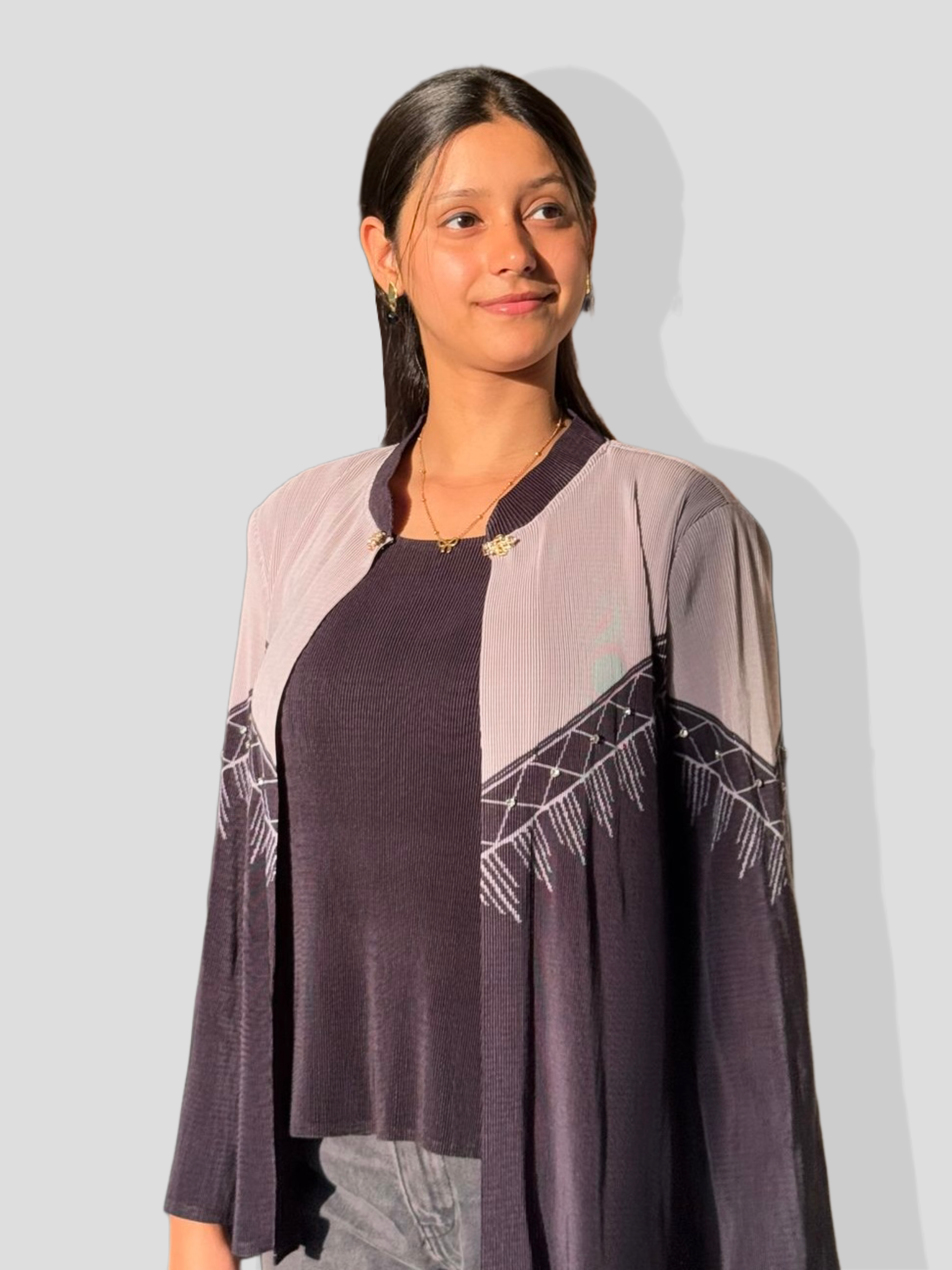 Sierra Printed Top-Black