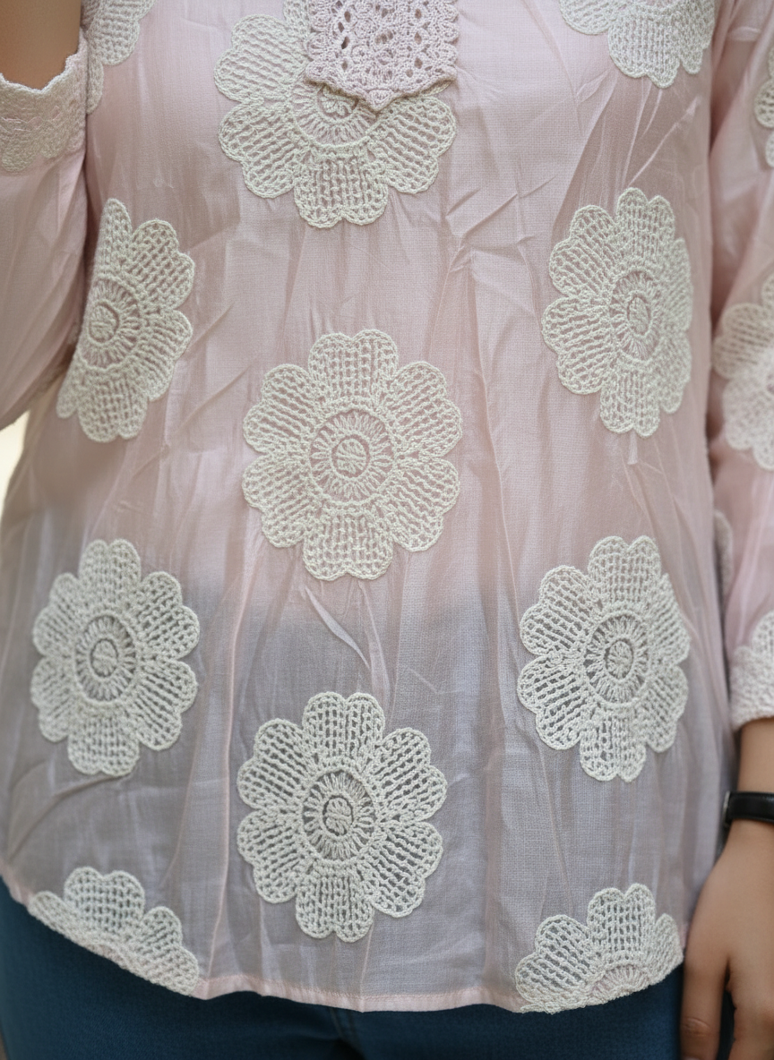 Floral Embroidered Tunic