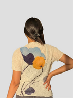 Cherry Printed Top- White