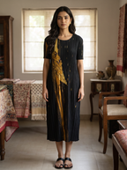 Aura Pleated Dress