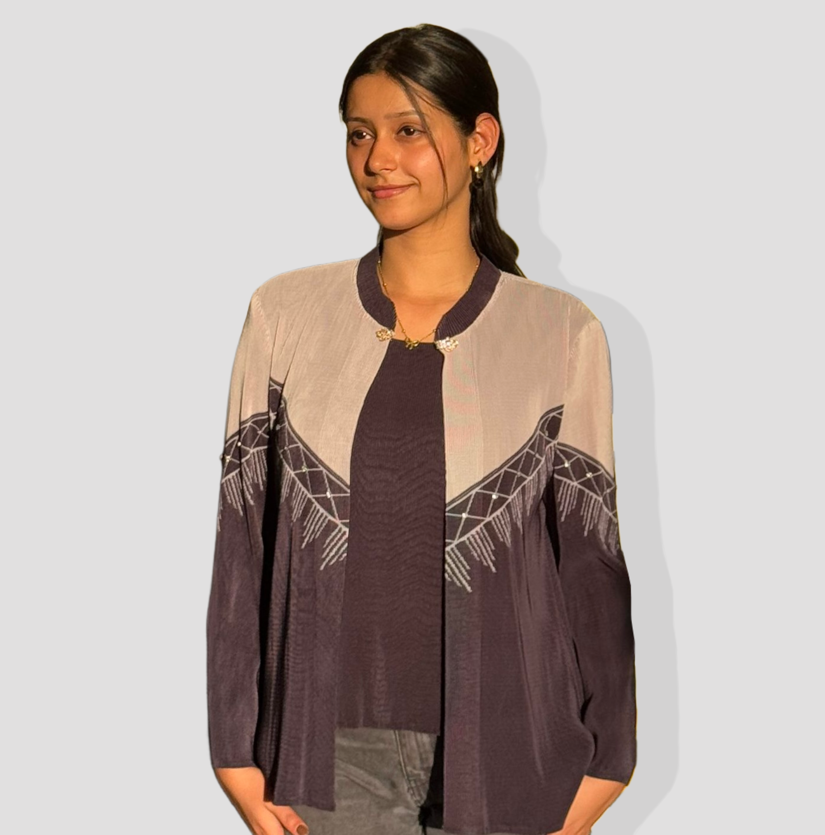 Sierra Printed Top-Black