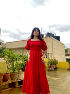 Ruby Romance Smocked Maxi Dress