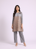 Grey Pleated Set