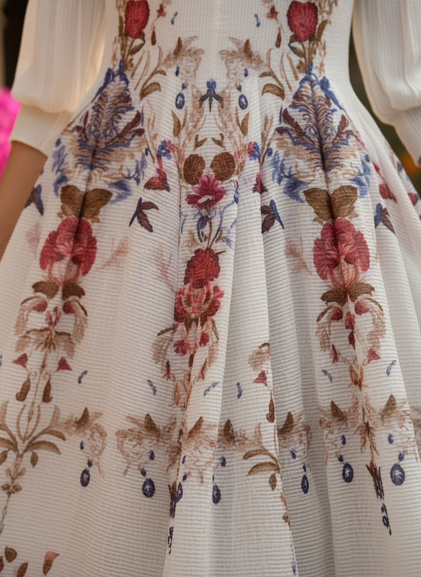 Garden Pleated Dress