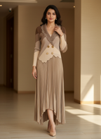 ELYSIA Pearl Pleated Dress