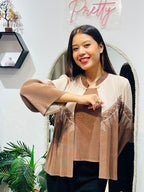 Elara Pleated Overlay Top