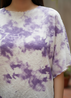 Tie dye textured top