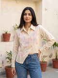 Butterfly Embroidered Shirt