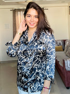 Inkspill Satin Shirt