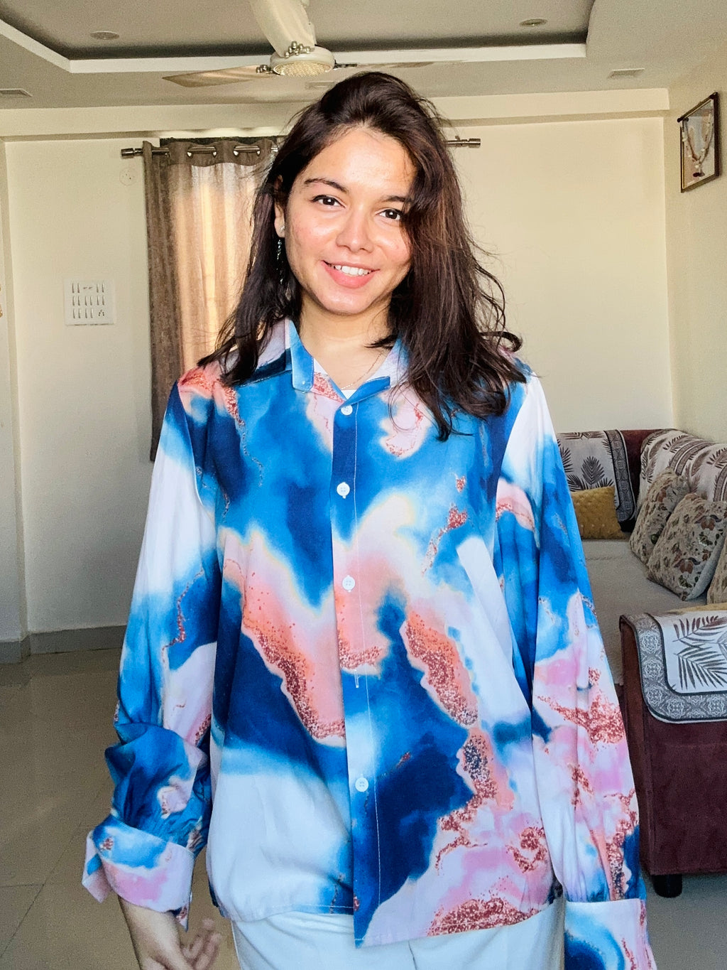 Aurora Satin Crepe Shirt