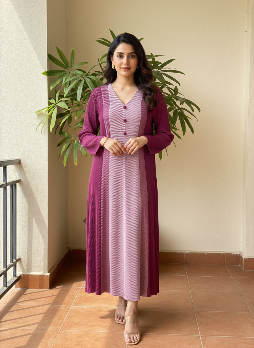 Ria Pleated Dress