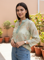 Floral Embroidered Tunic