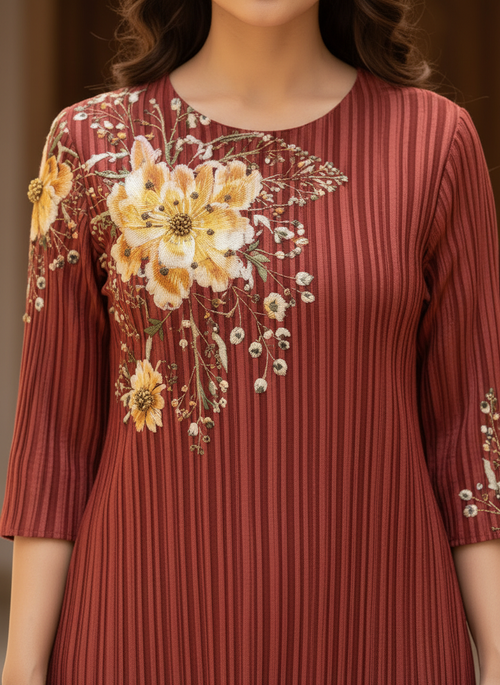 Alia Pleated Dress