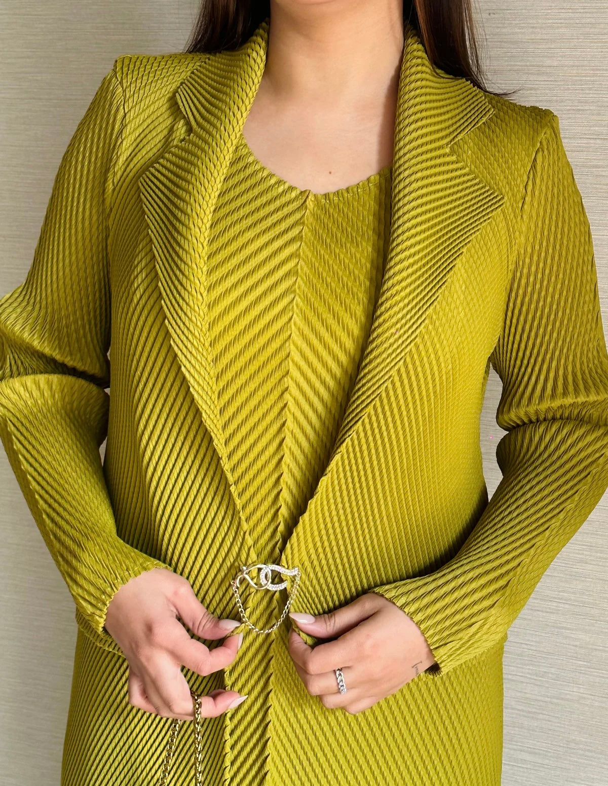 Blazer Pleated Dress