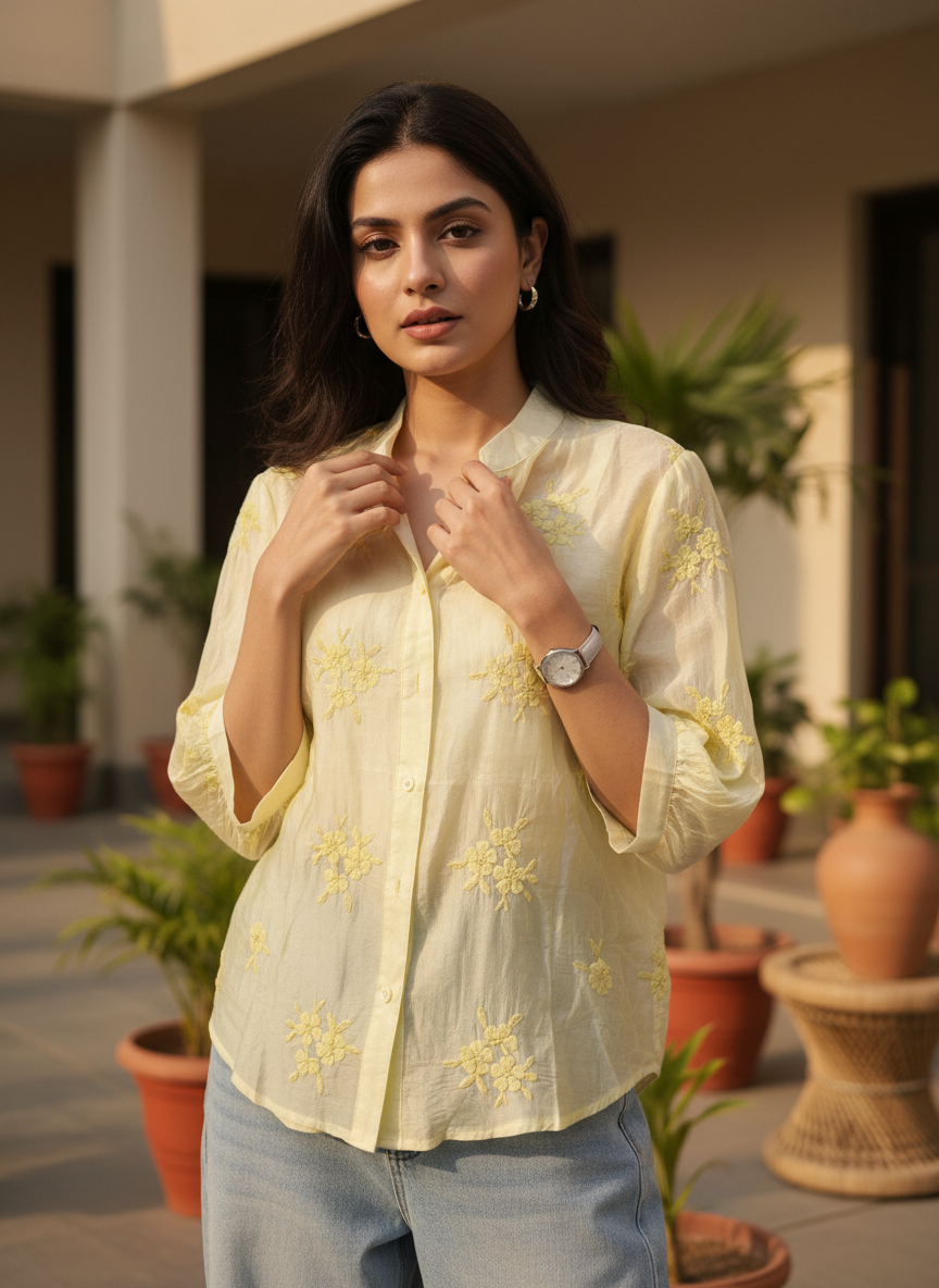 Lemon yellow shirt 🌻