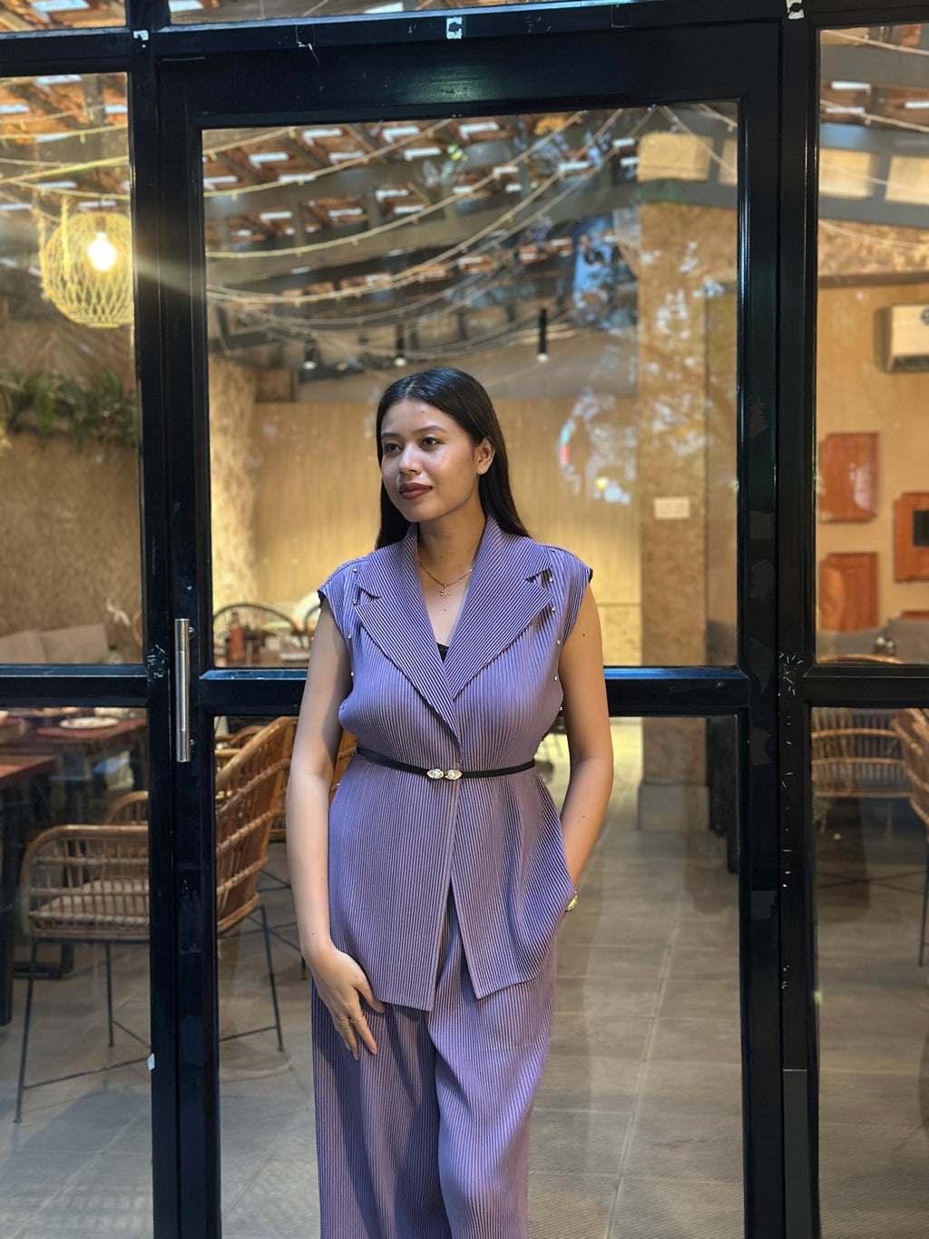 Amethyst Pleat Co-Ord Set