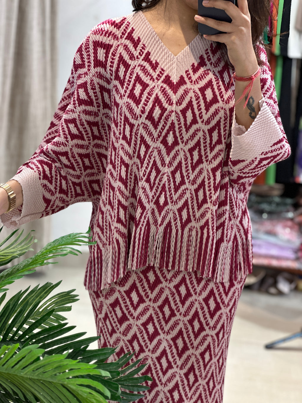 PRINTED BAMBOO SKIRT SET