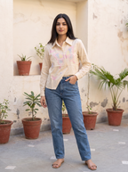 Butterfly Embroidered Shirt