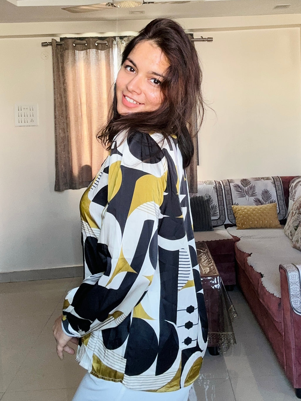 Mod Muse Satin Crepe Shirt