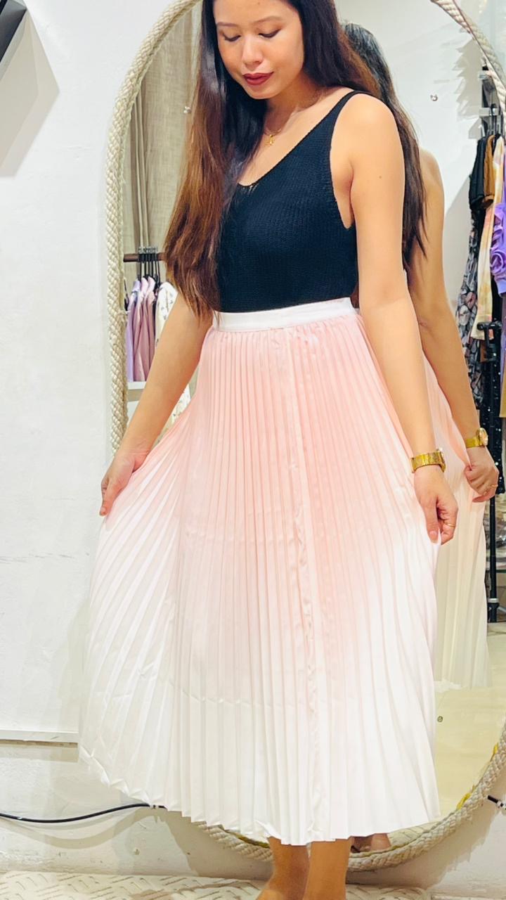 The Aria High-Rise Pleated Skirt