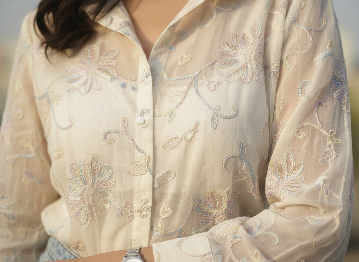 Summer Embroidered Shirt