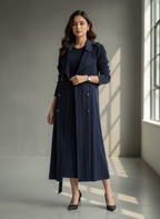 Elvira Blazer Dress- Blue