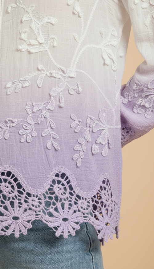 Amethyst Ombré Blouse