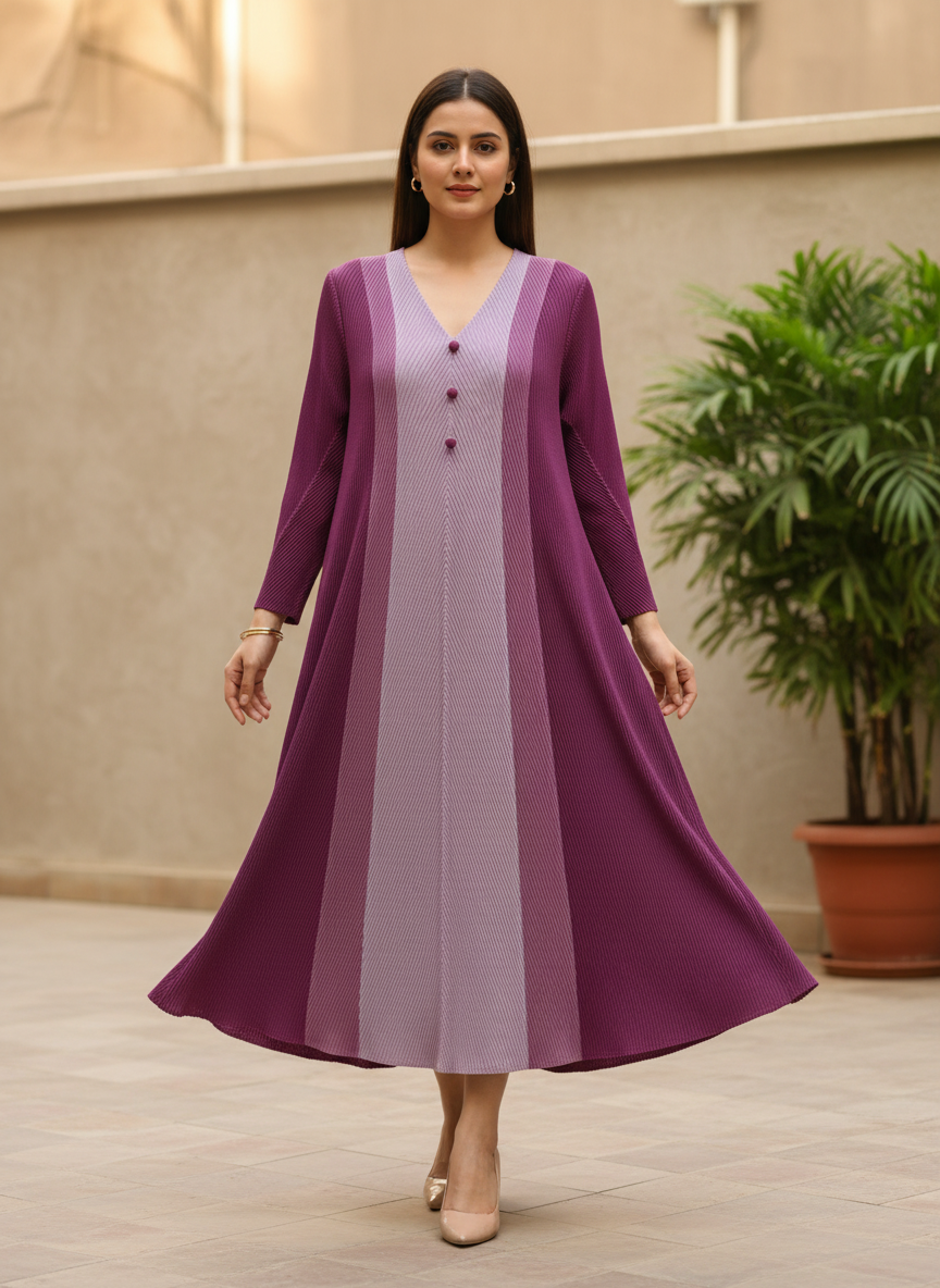 Ria Pleated Dress