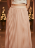 Peach flare skirt