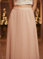 Peach flare skirt