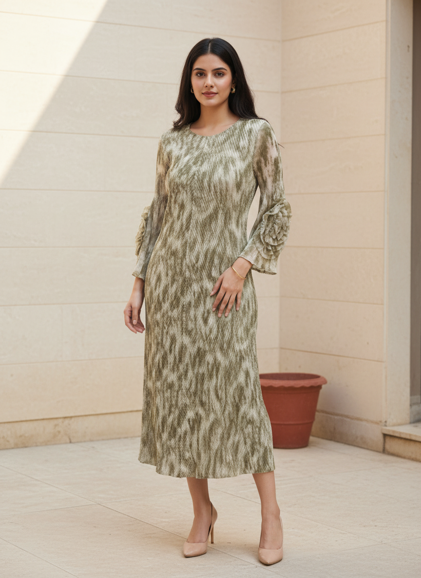 Ria Pleated Dress