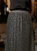 Silver Sequins Skirt