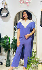 Two-Tone Textured Pleat Set