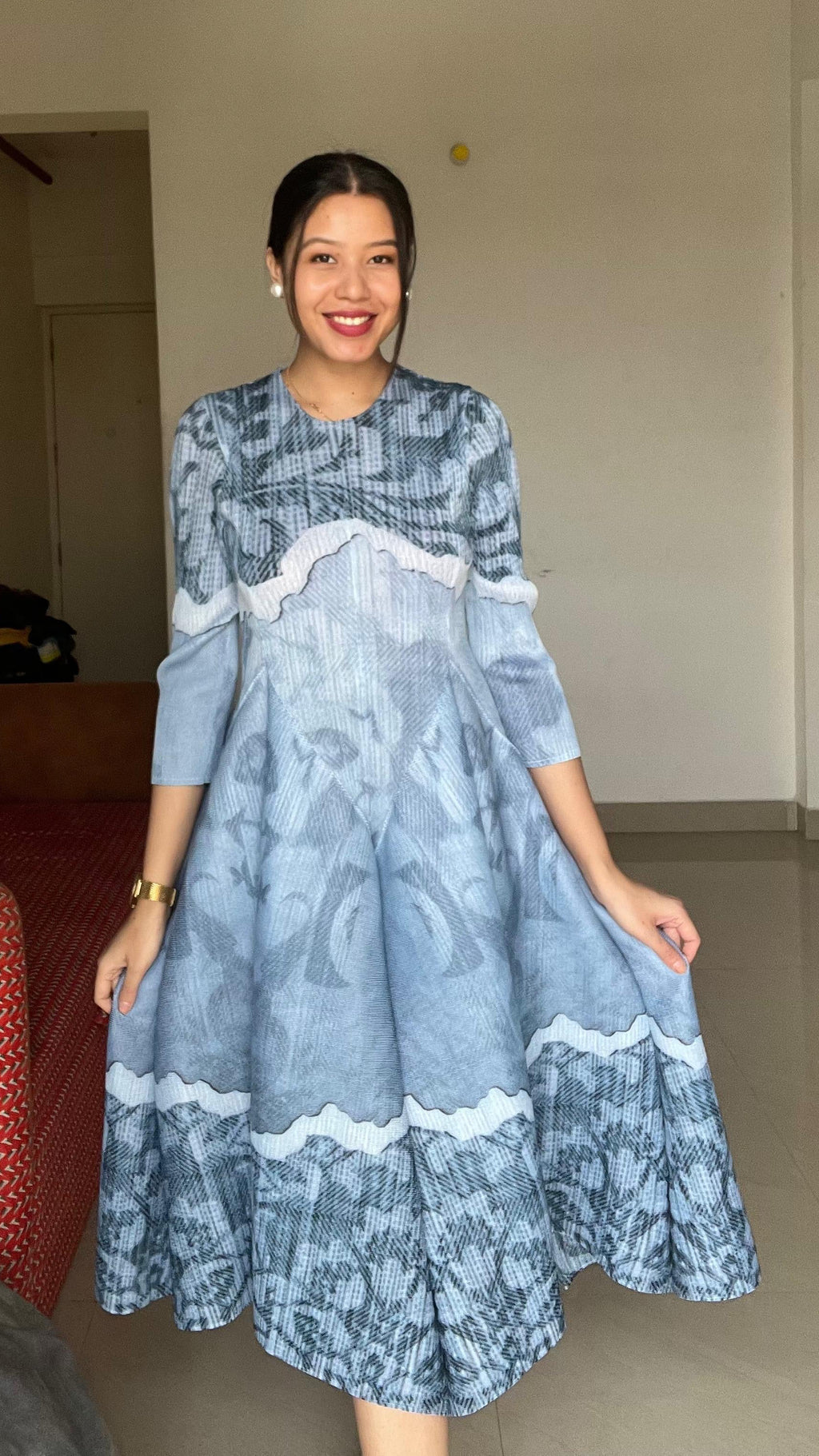 LUNARA Floral Flow Dress