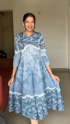 LUNARA Floral Flow Dress