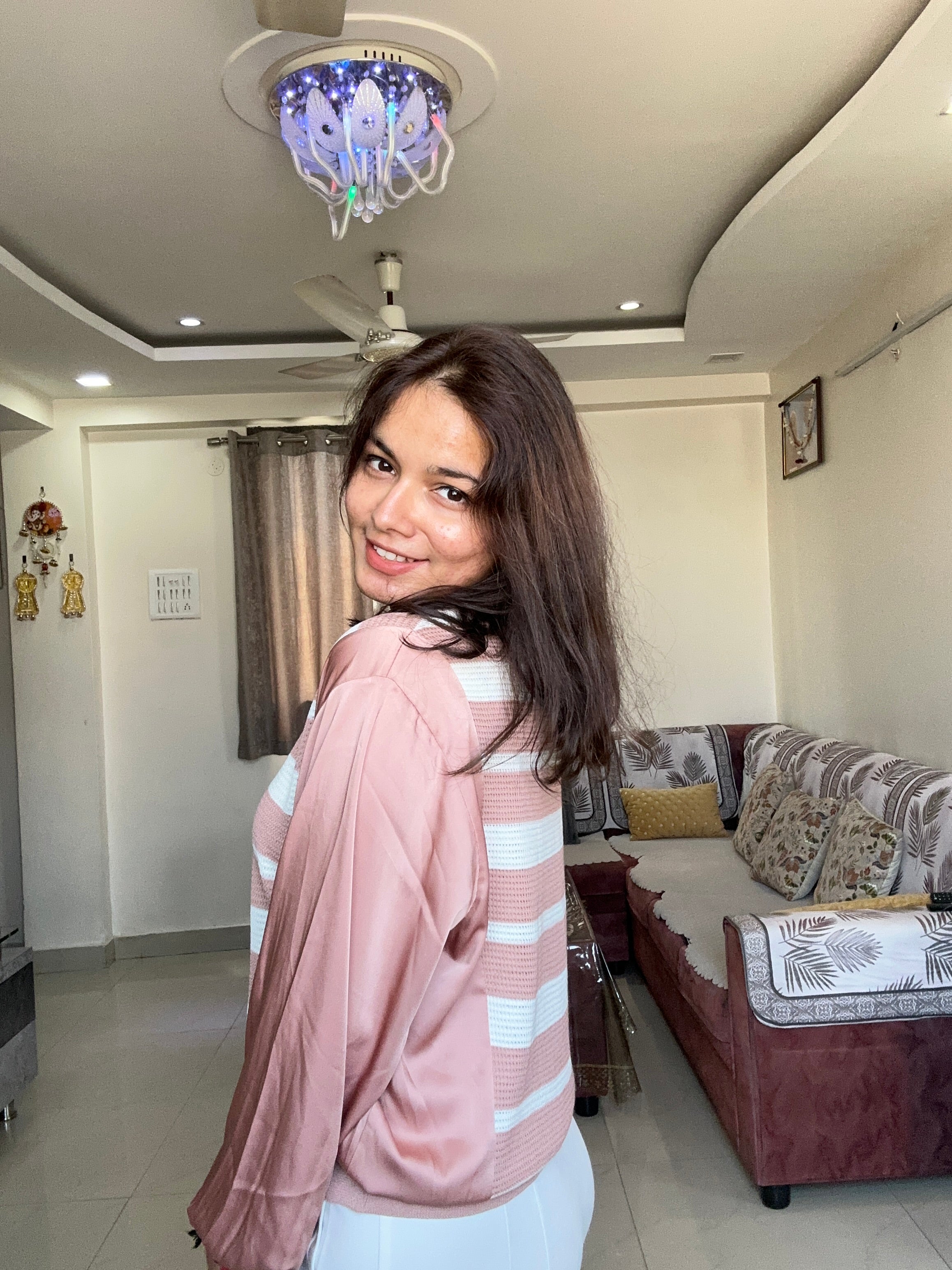 Blush Knit Sleeve Top – Korean Edit