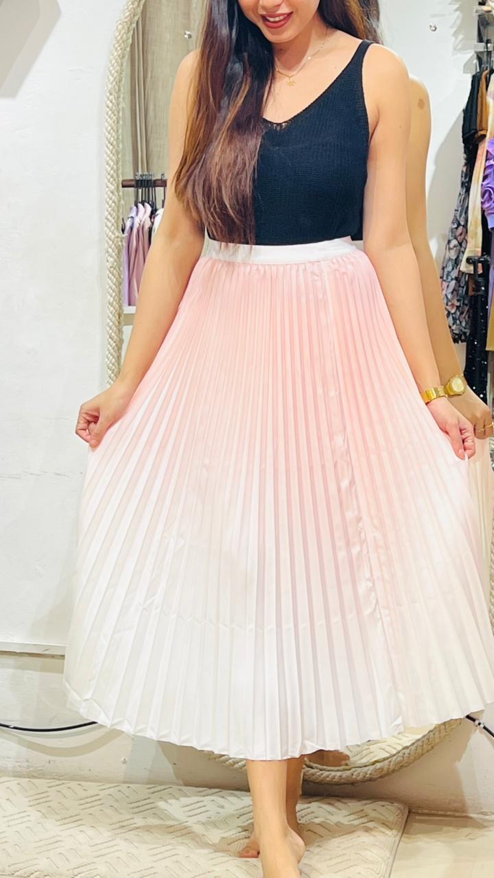 The Aria High-Rise Pleated Skirt