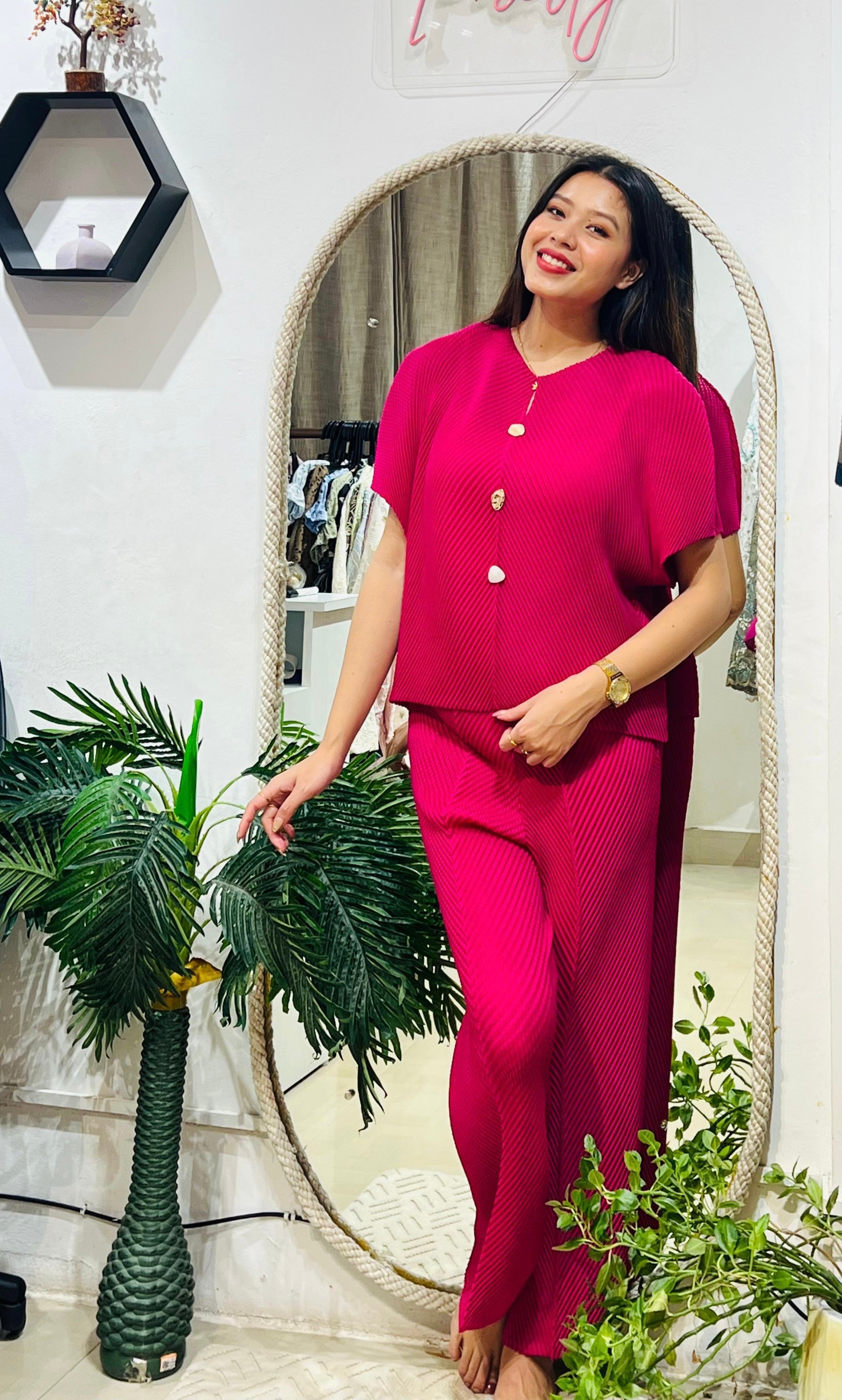 Luxe Pleated Coord Set