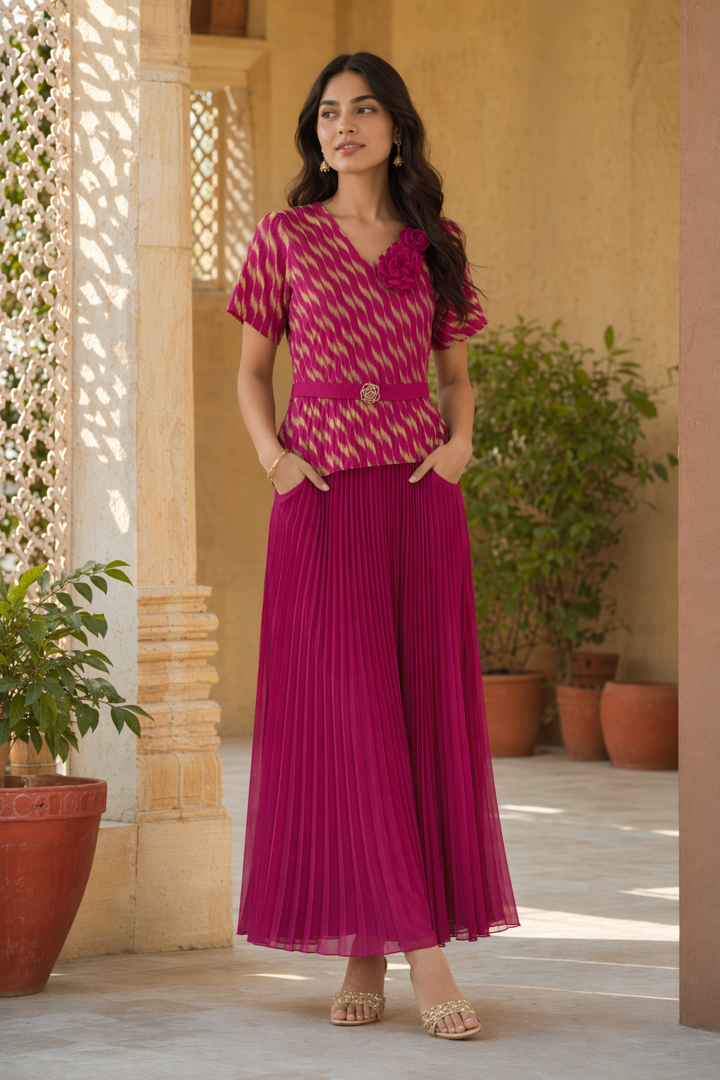 Miami pleated Dress